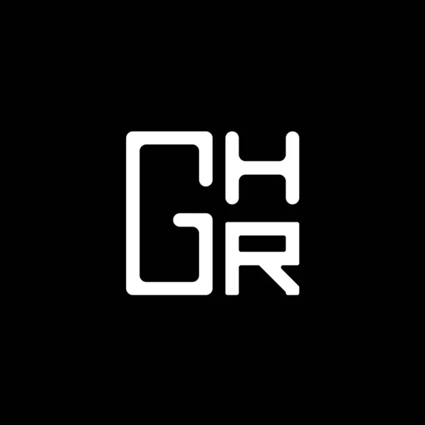 Ghr Letter Logo Vector Design Ghr Simple Modern Logo Ghr — Stock Vector