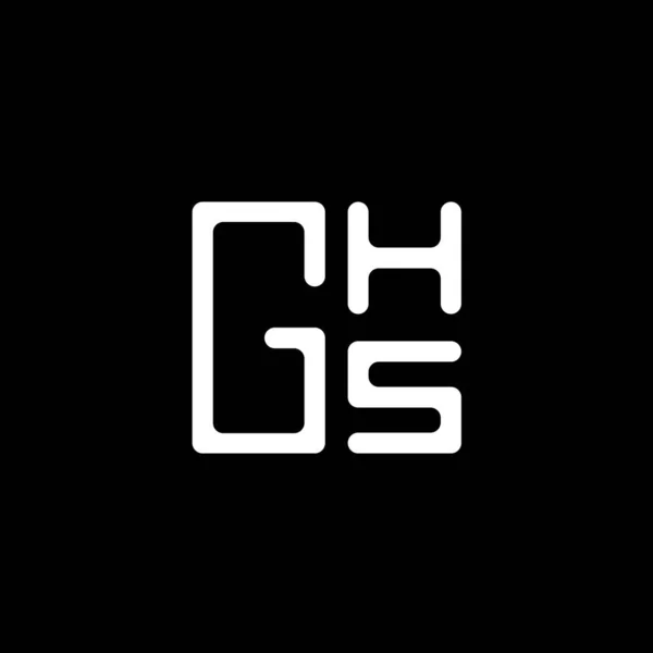 Ghs 디자인 Ghs 간단하고 현대적인 Ghs 호화스러운 알파벳 디자인 — 스톡 벡터