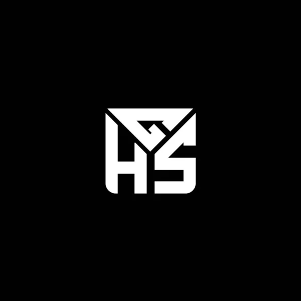 Ghsの手紙のロゴ ベクターの設計 Ghsのシンプルで現代ロゴ Ghs豪華なアルファベットデザイン — ストックベクタ