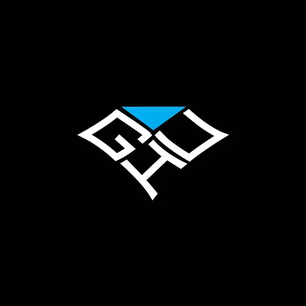 Ghu Letra Logotipo Vetor Design Ghu Logotipo Simples Moderno Ghu — Vetor de Stock