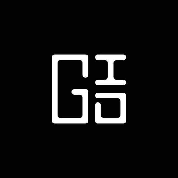 Gid Harfi Logo Vektör Tasarımı Gid Basit Modern Logo Gid — Stok Vektör