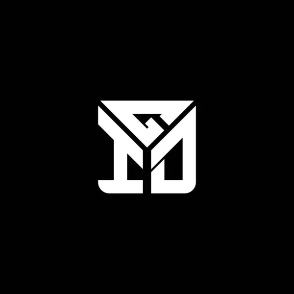Gid Letter Logo Vector Design Gid Eenvoudig Modern Logo Gid — Stockvector