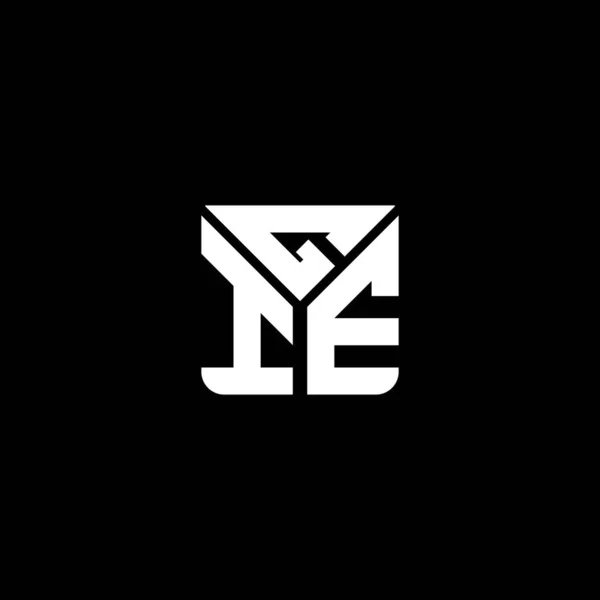 Gie Letter Logo Vector Design Gie Simple Modern Logo Gie — Stock Vector