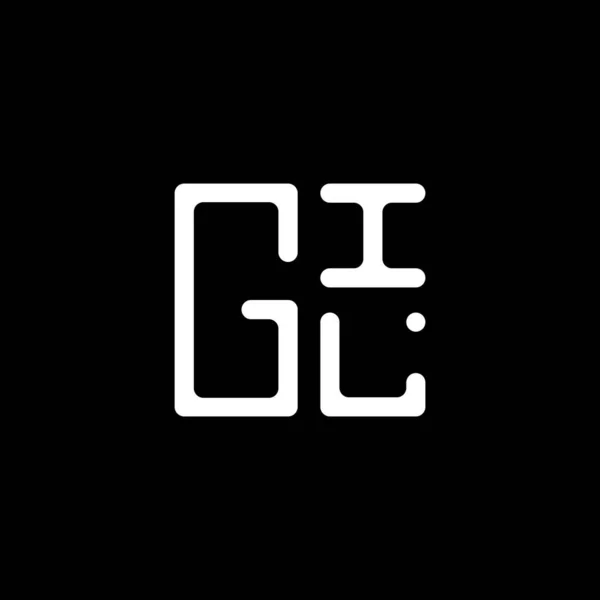 Gil 디자인 Gil 현대적인 Gil 알파벳 디자인 — 스톡 벡터