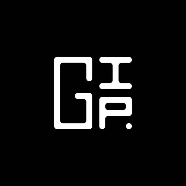 Gip Lettera Logo Vettoriale Design Gip Logo Semplice Moderno Gip — Vettoriale Stock