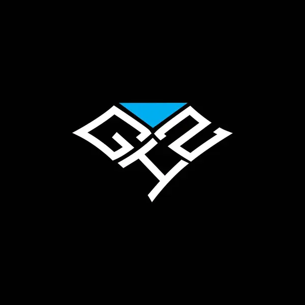 Giz Harfli Logo Vektör Tasarımı Giz Basit Modern Logosu Giz — Stok Vektör