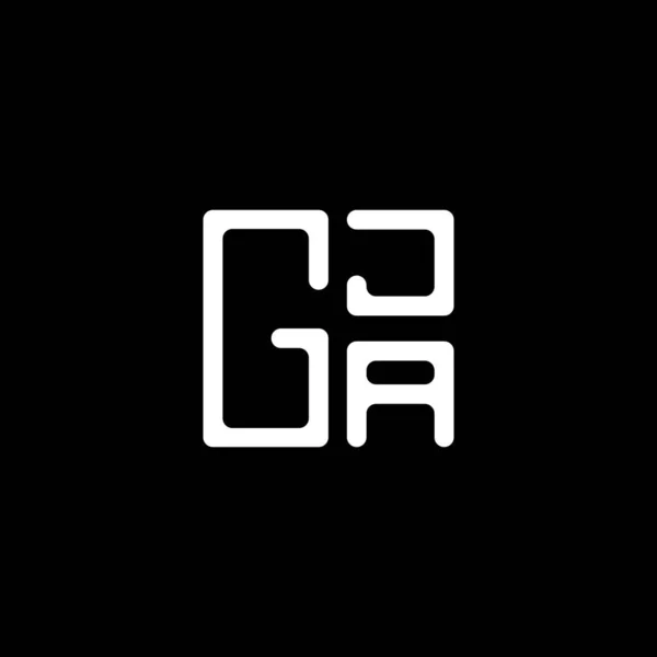 Gja 디자인 Gja 현대적인 Gja 호화스러운 알파벳 디자인 — 스톡 벡터