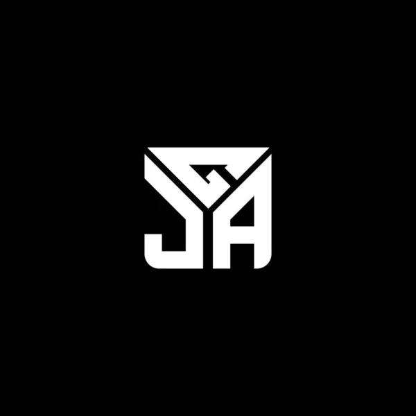 Gja Lettre Logo Vectoriel Design Gja Logo Simple Moderne Gja — Image vectorielle