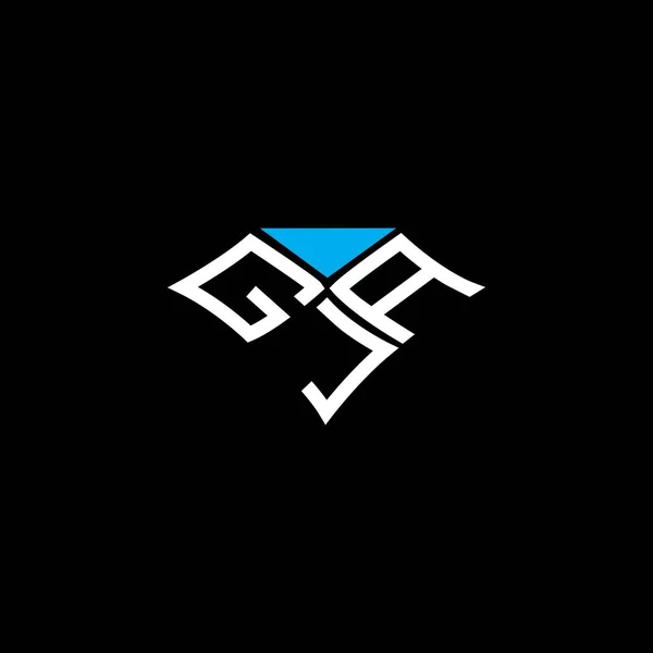 Diseño Del Vector Del Logotipo Letra Gja Logotipo Simple Moderno — Archivo Imágenes Vectoriales