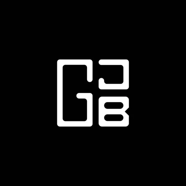 Gjb Harfli Logo Vektör Tasarımı Gjb Basit Modern Logo Gjb — Stok Vektör