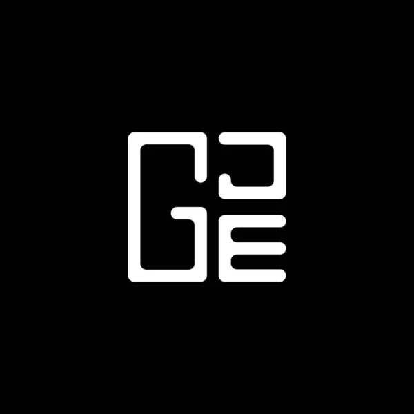 Gje 디자인 Gje 간단하고 현대적인 Gje 호화스러운 알파벳 디자인 — 스톡 벡터