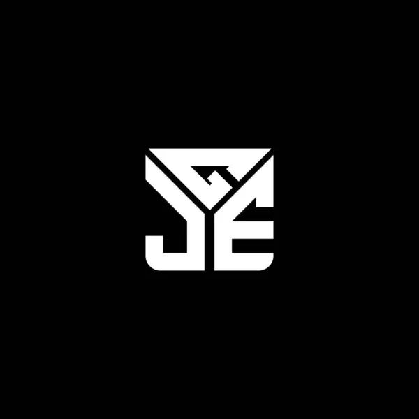 Gje Letter Logo Vector Design Gje Simple Modern Logo Gje — Stock Vector