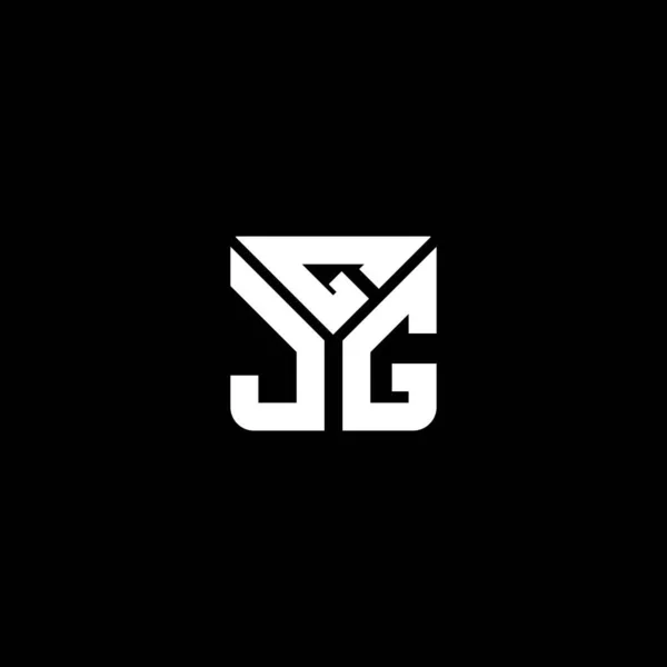 Gjg 디자인 Gjg 간단하고 현대적인 Gjg 호화스러운 알파벳 디자인 — 스톡 벡터