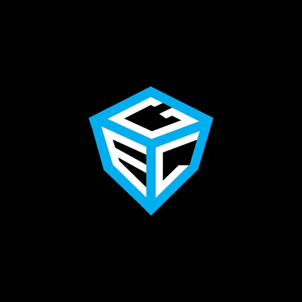 Векторный Логотип Буквы Gel Простой Современный Логотип Gel Роскошный Алфавит Лицензионные Стоковые Векторы