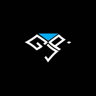 GJP harfli logo vektör tasarımı, GJP basit ve modern logo. GJP lüks alfabe tasarımı  