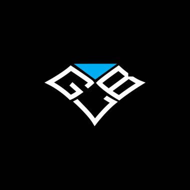 GLB harfli logo vektör tasarımı, GLB basit ve modern logo. GLB lüks alfabe tasarımı  
