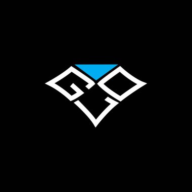 GLD harfli logo vektör tasarımı, GLD basit ve modern logo. GLD lüks alfabe tasarımı  