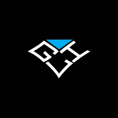 GLI harfi logo vektör tasarımı, GLI basit ve modern logo. GLI lüks alfabe tasarımı  