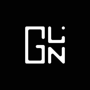 GLN harfli logo vektör tasarımı, GLN basit ve modern logo. GLN lüks alfabe tasarımı  