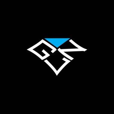 GLN harfli logo vektör tasarımı, GLN basit ve modern logo. GLN lüks alfabe tasarımı  