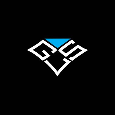 GLS harfi logo vektör tasarımı, GLS basit ve modern logo. GLS lüks alfabe tasarımı  