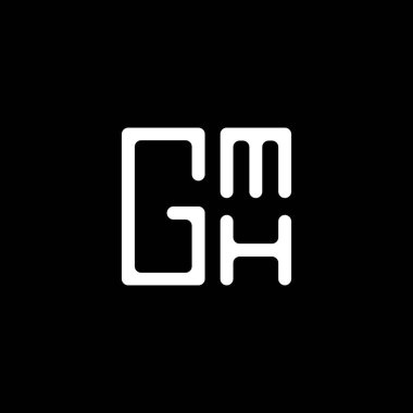 GMH harfli logo vektör tasarımı, GMH basit ve modern logo. GMH lüks alfabe tasarımı  