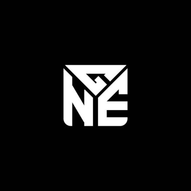 GNE harfli logo vektör tasarımı, GNE basit ve modern logo. GNE lüks alfabe tasarımı  