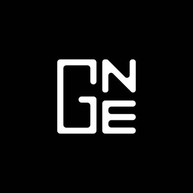 GNE harfli logo vektör tasarımı, GNE basit ve modern logo. GNE lüks alfabe tasarımı  