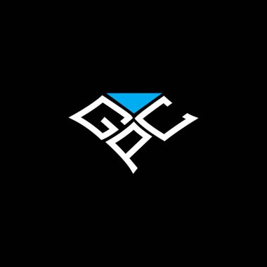 GPC harfli logo vektör tasarımı, GPC basit ve modern logo. GPC lüks alfabe tasarımı  
