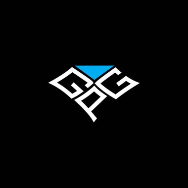 GPG harfi logo vektör tasarımı, GPG basit ve modern logo. GPG lüks alfabe tasarımı  
