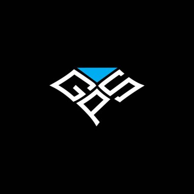 GPS harfli logo vektör tasarımı, GPS basit ve modern logo. GPS lüks alfabe tasarımı  