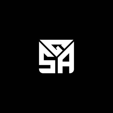 GSA harfli logo vektör tasarımı, GSA basit ve modern logo. GSA lüks alfabe tasarımı  