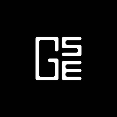 GSE harfi logo vektör tasarımı, GSE basit ve modern logo. GSE lüks alfabe tasarımı  