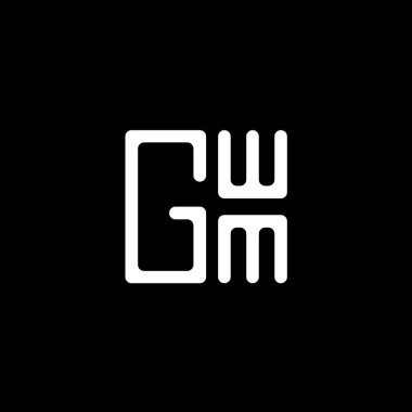 GWM harfli logo vektör tasarımı, GWM basit ve modern logo. GWM lüks alfabe tasarımı  