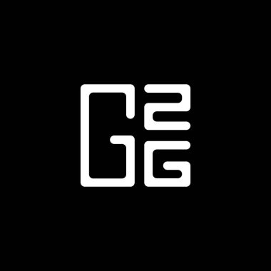 GZG harfli logo vektör tasarımı, GZG basit ve modern logo. GZG lüks alfabe tasarımı  