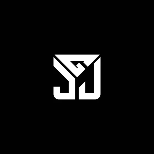 Gjj Harfli Logo Vektör Tasarımı Gjj Basit Modern Logo Gjj — Stok Vektör