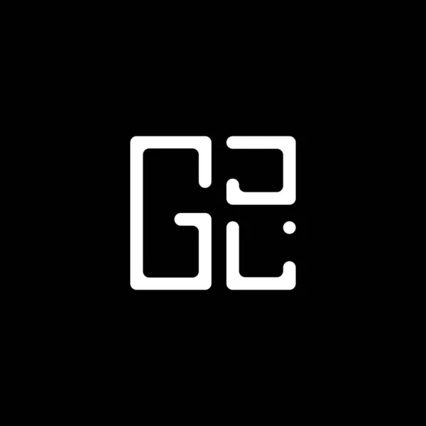 Gjl Harf Logo Vektör Tasarımı Gjl Basit Modern Logo Gjl — Stok Vektör