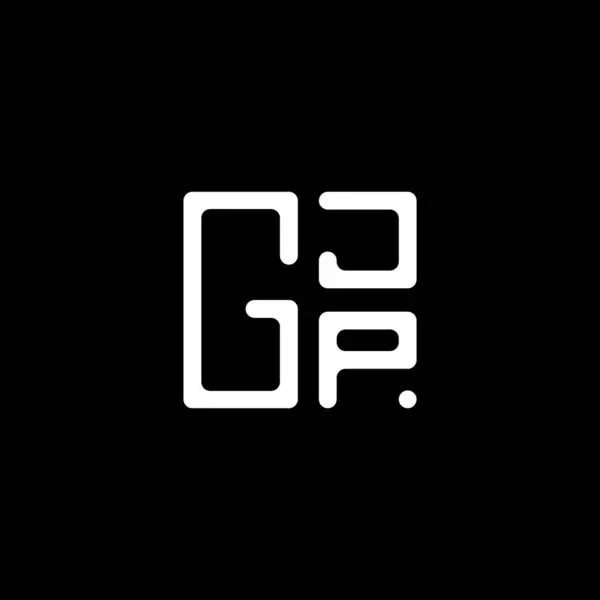 Gjpレターロゴベクターデザイン Gjpシンプルでモダンなロゴ Gjp豪華なアルファベットデザイン — ストックベクタ