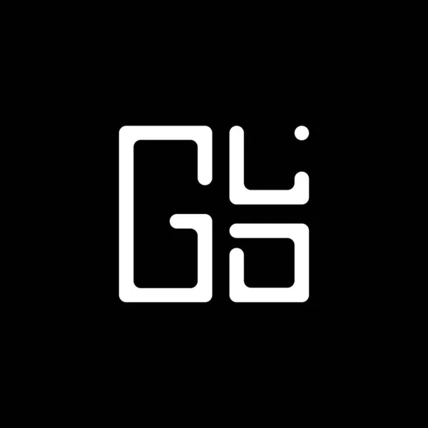 Gld 디자인 Gld 간단하고 현대적인 Gld 호화스러운 알파벳 디자인 — 스톡 벡터