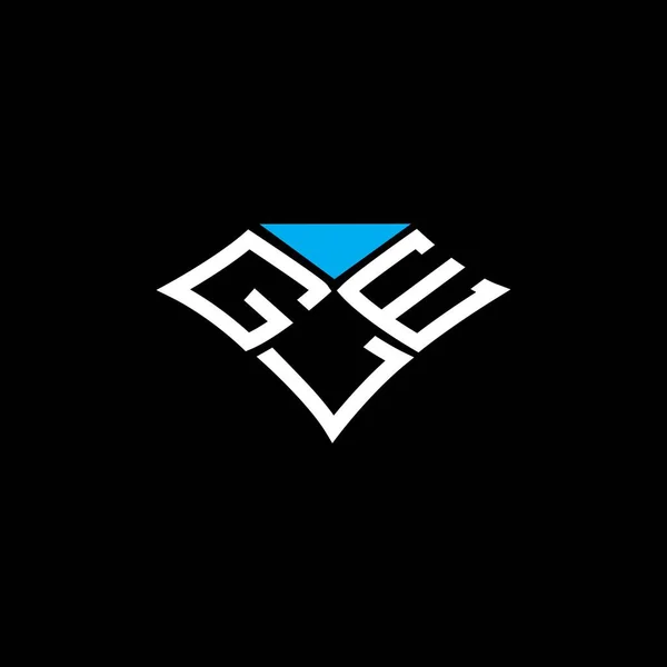 Gle Harfli Logo Vektör Tasarımı Gle Basit Modern Logo Gle — Stok Vektör