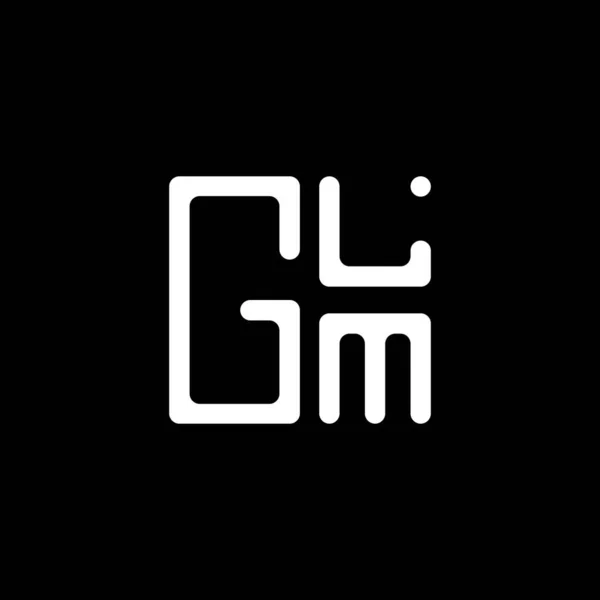 Glmレターロゴベクターデザイン Glmシンプルでモダンなロゴ Glm豪華なアルファベットデザイン — ストックベクタ