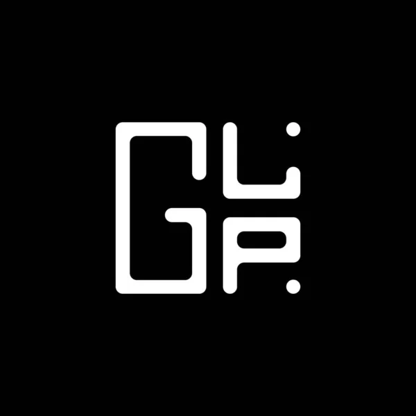 Glpレターロゴベクターデザイン Glpシンプルでモダンなロゴ Glp豪華なアルファベットデザイン — ストックベクタ