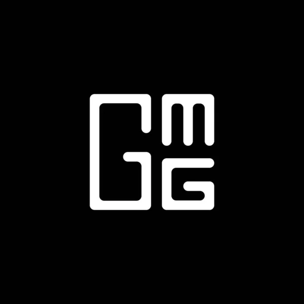 Gmg Harfli Logo Vektör Tasarımı Gmg Basit Modern Logo Gmg — Stok Vektör