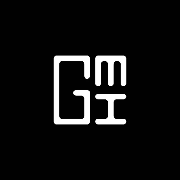 Gmi Harfi Logo Vektör Tasarımı Gmi Basit Modern Logo Gmi — Stok Vektör