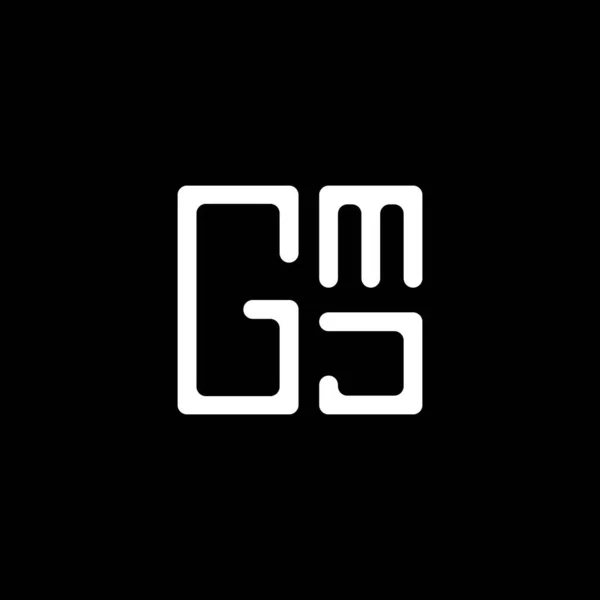 Gmj Lettera Logo Vettoriale Design Gmj Logo Semplice Moderno Gmj — Vettoriale Stock
