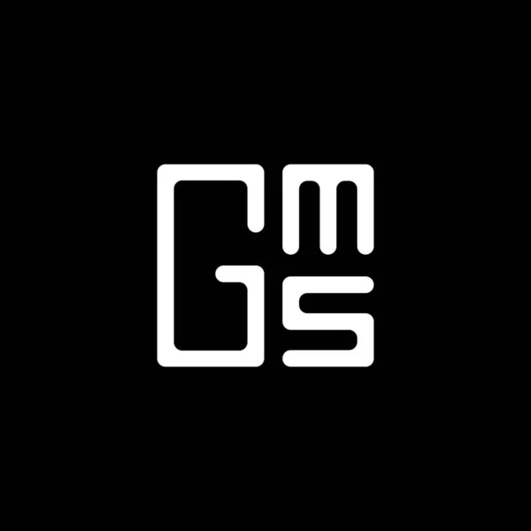 Gms Brev Logotyp Vektor Design Gms Enkel Och Modern Logotyp — Stock vektor