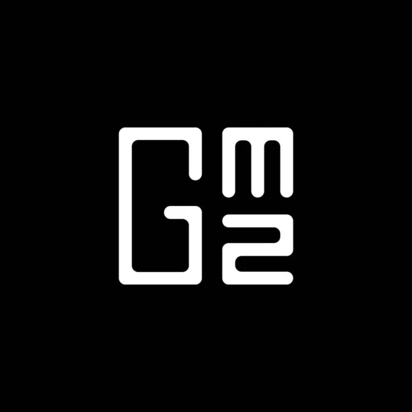 Gmz Harfli Logo Vektör Tasarımı Gmz Basit Modern Logo Gmz — Stok Vektör