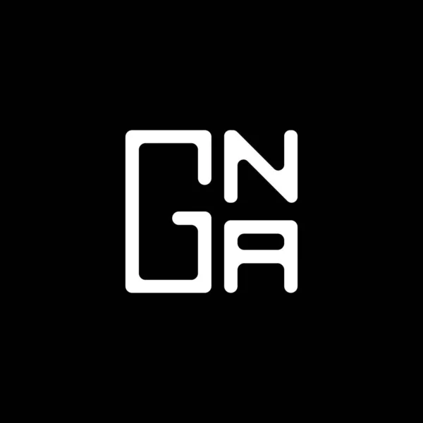 Gnaレターロゴベクターデザイン Gnaシンプルでモダンなロゴ Gna豪華なアルファベットデザイン — ストックベクタ