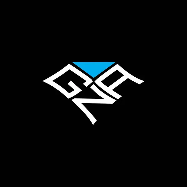 Gna Harfli Logo Vektör Tasarımı Gna Basit Modern Logo Gna — Stok Vektör