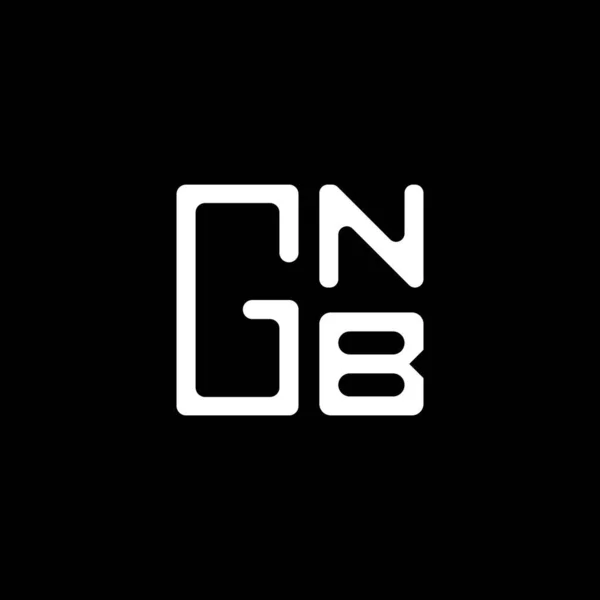 Gnb 디자인 Gnb 간단하고 현대적인 Gnb 호화스러운 알파벳 디자인 — 스톡 벡터